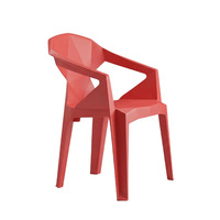 Chaise de salle à manger robuste en plastique épaissi avec dossier moderne pour bistrot, barbecue, salle de jeux, maison, extérieur, patio