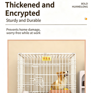 Dog <b>Cage</b> Small Dog Household with Toilet Folding Iron <b>Cage</b> <b>Cat</b> <b>Cage</b> Bunny <b>Cage</b> Chicken <b>Cage</b> Pet <b>Cage</b> One Piece - Product Image 3