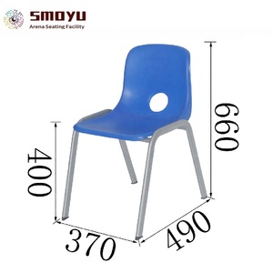 Silla Ergonómica Apilable de Plástico con Marco de Acero para Guardería, Preescolar, Jardín de Infancia y Uso Comercial - Product Image 3