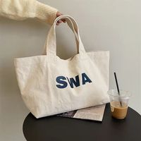 Meilleur Prix Sac Fourre-Tout Grande Taille en Toile de Coton Réutilisable Ultra Épais et Robuste pour Courses Personnalisé