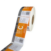 Étiquettes personnalisées en papier synthétique thermosoudable, étanches et anti-contrefaçon, avec estampage à chaud argenté 4 couleurs et protection UV pour le secteur de la santé