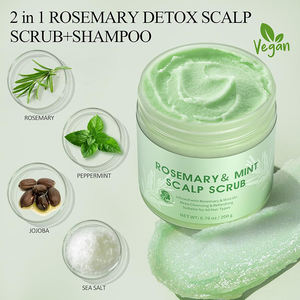 Shampooing Gommant 2-en-1 Pour le Cuir Chevelu au Romarin et à la Menthe sous Marque Privée, Nettoyage en Profondeur et Rafraîchissant, Exfoliant pour le Cuir Chevelu qui Réduit les Pellicules - Product Image 2