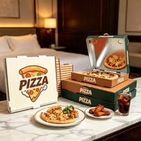 Boîte à pizza rigide en aluminium thermorésistant SP4816 pour emporter, destinée aux restaurants