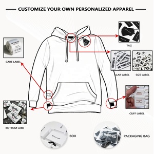 OEM/ODM Trống Biểu Tượng Tùy Chỉnh Chất Lượng Cao Quá Khổ Hoodieheavyweight 350GMS Hip Hop Tùy Chỉnh Thêu Áo Cho Nam Giới - Product Image 4