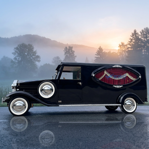 Cercueil funéraire antique de haute qualité, voiture funéraire classique pour cérémonies et événements spéciaux en promotion - Product Image 1