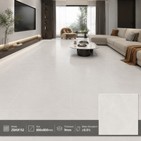Azulejos de Porcelana Modernos con Aspecto de Mármol Brillante de 800x800 mm, Resistentes al Desgaste, para Pisos y Paredes Interiores de Villas, Apartamentos y Escuelas