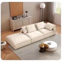 Ensemble de canapés de salon en forme de L au design moderne et haut de gamme européen Mobilier de maison confortable pour villas