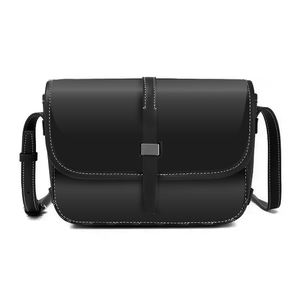 Trendige Vintage Unisex Luxus PU Umhängetasche Monogramm Satteltasche mit Charakteristischem Chevron-Muster Tragbar - Product Image 5