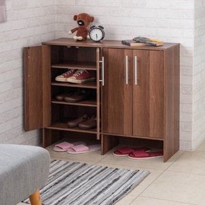 Modern Minimalist Living Room <b>Shoe</b> Closet with Door <b>Storage</b> PB+MDF Material Convenient <b>Storage</b> - Product Image 3