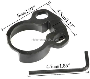 GOODLUCK戦術クイックデタッチ/リリーススリングスイベルアダプタークランプオンデザイン取り外し可能なマウント付きハンティングアクセサリー - Product Image 5