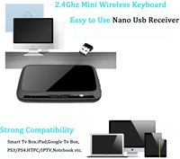 Air Fly Mouse H18 Keyboard Tanpa Kabel 2.4G, Notebook TV Pintar PC Bantalan Sentuh Penuh H18 2.4G Remote Kontrol Nirkabel