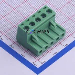 KF2EDGK-5.0-5P Plug-in Terminal Block P=5mm Connector ( Connector Type: Plug )( Construction: 1x5P )( Pitch: 5mm ) - Product Image 1