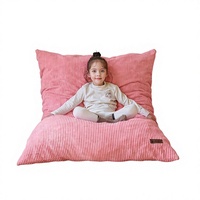 Fauteuil convertible pour enfants, fauteuil inclinable en mousse haute densité, design moderne, revêtement en tissu côtelé - Canapé de sol pour le jeu