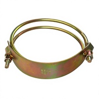 Collier de serrage double fil de 7 pouces en acier au carbone galvanisé robuste pour tuyau d'incendie OEM