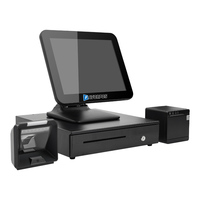 Matériel de point de vente portable à double écran, caisses enregistreuses de 15 pouces, machine de point de vente à vendre