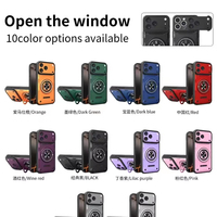 Coque de téléphone anti-chute avec support magnétique pour fenêtre coulissante et anneau, compatible Redmi Note 15 Pro Plus POCO F8 Ultra