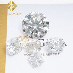 โรงงานจีนจำหน่ายอัญมณีขายส่ง มอยส์ซาไนต์สีขาว คุณภาพ VVS1 ขนาด 3 มม. ถึง 15 มม. รูปทรงกลม - Product Image 4