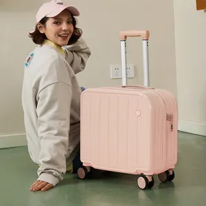 Anak-anak naik Custom gadis kecil pribadi barang indah Unisex troli tas perjalanan koper kecil membawa bagasi
