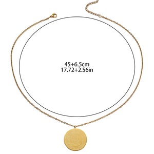 เครื่องประดับที่สร้างแรงบันดาลใจเครื่องประดับแบบนูนเครื่องประดับอาหรับ ayatul <span class=keywords><strong>Kursi</strong></span> และ<span class=keywords><strong>4</strong></span> <span class=keywords><strong>qul</strong></span> บทกวีบนเหรียญสร้อยคอเครื่องประดับมุสลิม - Product Image 4