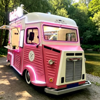 Chariots de restauration mobiles ZOWN sur mesure avec option de remorquage électrique, en acier inoxydable, système d'eau à double évier, pour petit-déjeuner, hot-dogs et glaces