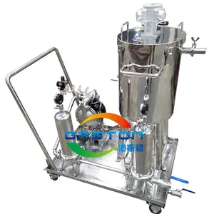 High quality mobile cart type pneumatic mixers, pneumatic double pump isolation, draining while stir shaking air mixing bucket