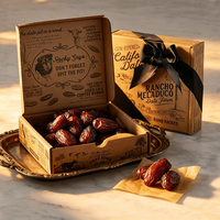 Boîte de luxe personnalisée Snacks Dattes confites Fruits secs Bonbons Céréales Noyaux Noix Restauration Emballage Boîte en papier