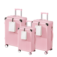 Vente en gros Sac de voyage unisexe personnalisé Ensemble de bagages 20/24/28 pouces avec roulette et serrure Ensemble de valise à la mode