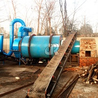 Séchoir rotatif à sciure de bois à séchage indirect 3-5tons pour sécher la sciure de bois