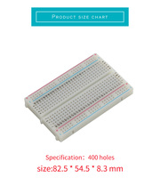 EB02 Breadboard breadboard senza saldatura 400 pin viene utilizzato per testare esperimenti su circuiti stampati
