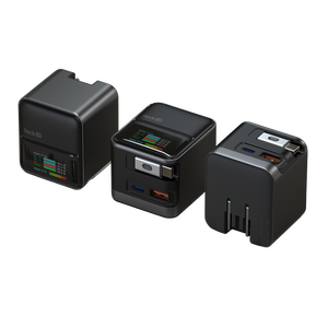 Chargeur universel OEM 65W avec garantie de 2 ans, adaptateur secteur 65W, chargeur multi-téléphones USB Type-C rétractable avec écran - Product Image 2