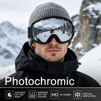 Lunettes de ski photochromiques, protection UV400, lunettes de sport pour le ski, lunettes de neige OEM, lunettes de snowboard polarisées, fabricant de lunettes de neige personnalisées
