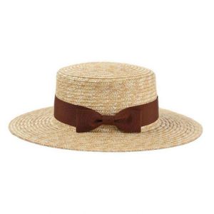 Chapeau Canotier en Paille Fine pour Femme avec Ruban – Qualité Supérieure, Idéal Sports et Loisirs en Extérieur - Product Image 3