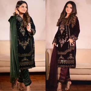 Traje de diseñador de bordado étnico para mujer Salwar Kurti Dupatta para bodas y eventos en algodón indio última moda 2023 - Product Image 5