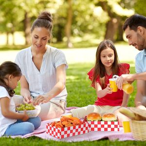 Bandeja de Papel Personalizada a Cuadros Rojos para Comida Rápida, <span class=keywords><strong>Hot</strong></span> Dogs, Hamburguesas, Papas Fritas, para Restaurantes y Picnics - Product Image 4