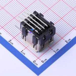 907-211B1021D10200 USB Connector Bent Lead Through Hole Connector Type-A USB 2.0 Female Right Angle Insert - Product Image 2