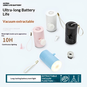 <span class=keywords><strong>Compresor</strong></span> de Aire Portátil 3 en 1, Inflador/Desinflador Recargable de 1360mAh, 3 Modos, Luz LED <span class=keywords><strong>para</strong></span> Camping, <span class=keywords><strong>Mini</strong></span> Bomba de Aire - Product Image 2