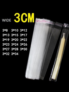 3 <span class=keywords><strong>cm</strong></span> di larghezza OPP snello sacchetto di plastica autoadesiva penna refilare bacchette candela trasparente imballaggio sacchetto di incenso Buddha - Product Image 2