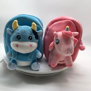 Customized Blue Cow and Pink <b>Unicorn</b> Plush Pillows for Kids, Soft Stuffed Animal Toys, 11CM-30CM, Unisex, PP Cotton Filling - Product Image 3