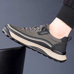 Chaussures de marche pour hommes XIOPA, bout rond, doublure en maille synthétique, semelle extérieure en caoutchouc, respirantes, style sport décontracté - Product Image 2