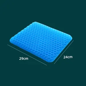 Factory Customized Silicone Material Comfortable Breathable Gel Seat Car Wheelchair Seat Long-term Gel Seat Cushion