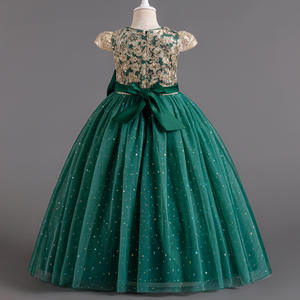 Robe à paillettes pour filles robes de fête d'anniversaire 5-14 ans robe longue de bal de fin d'année pour enfants robe de soirée de mariage - Product Image 5