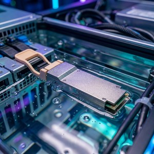 Module émetteur-récepteur optique QSFP112 400G SR4 MPO MMF à prix d'usine, 100 m pour liaison fibre optique 400G haute densité - Product Image 1