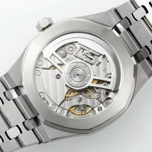 Reloj de Pulsera de Acero Inoxidable Octagonal 15510 de Tendencia 2026 para Hombre, con Esfera de Rejilla, Visualización de Fecha, Diseño Minimalista de Lujo Automático - Product Image 5