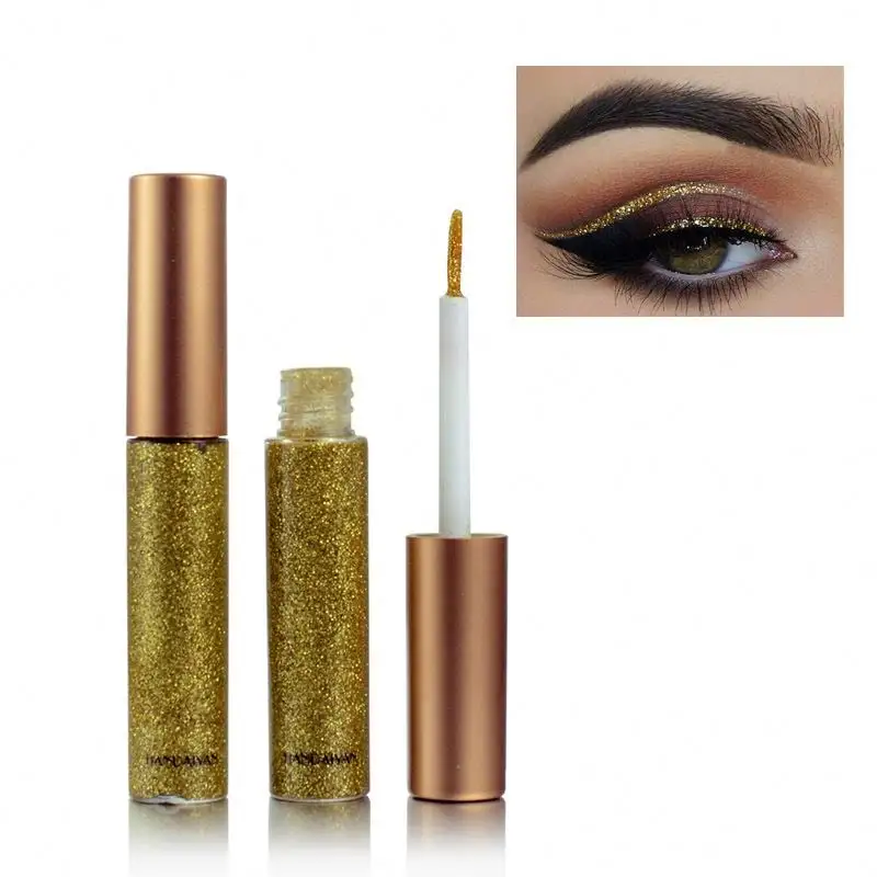 Wholesale 10 Colors Metallic Shimmer Eyeshadow Set High Pigment 10pcs Glitter Liquid Eyeliner