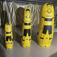 Mannequin de football gonflable pliable et portable pour entraînement de football, vente en gros d'usine