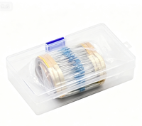 Kit d'assortiment de résistances 1/4W, 600 pièces, 30 valeurs, résistances 1%, 20 pièces par valeur, emballé en boîte, ensemble de composants électroniques