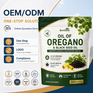 Huile d'origan naturelle certifiée GMP HALAL KOSHER en gélules souples, végétalienne, mélange personnalisé, marque privée, ODM, OEM, certifiée USDA - Product Image 1