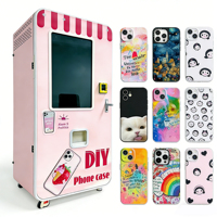Machine de vente automatique de coques de téléphone personnalisées avec imprimante UV intégrée pour personnalisation DIY