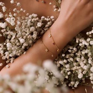 S925 Pure Silver Mini <b>Necklace</b> for Women Elegant French Color Gemstone Luxury Light Four Leaf Flower Design <b>Fashion</b> <b>Layered</b> - Product Image 5