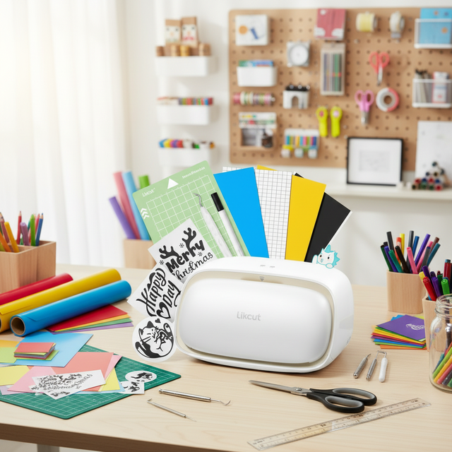 Portable Likcut S501 Vinyl Cutter Machine Craft Plotter for Card Making Home School Projects Small Business